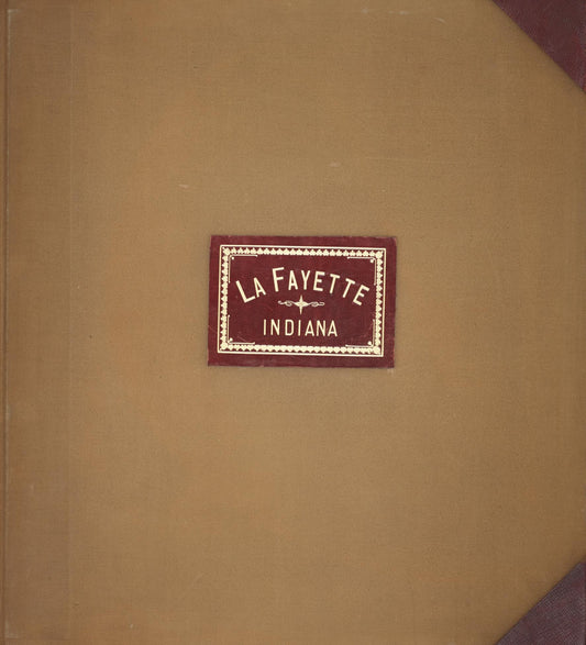 Sanborn Fire Insurance Map from Lafayette, Tippecanoe County, Indiana (1951), Sheet #0001 - Historic Sanborn Fire Insurance Map Print, vintage old map wall art, antique decor, genealogy gift, Indiana Indiana map