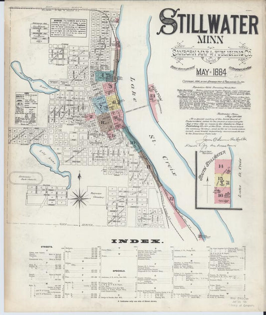 Sanborn Fire Insurance Map from Stillwater, Washington County, Minnesota. (1884) – Map View