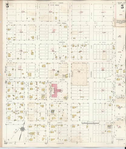 Sanborn Fire Insurance Map from Runge, Karnes County, Texas (1944), Sheet #0005 - Complete Map Set gallery image, historic Sanborn map, vintage wall art, Texas Texas