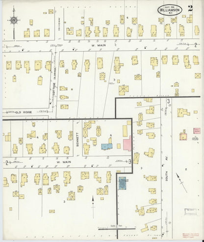Sanborn Fire Insurance Map from Williamson, Wayne County, New York (1914), Sheet #0002 - Complete Map Set gallery image, historic Sanborn map, vintage wall art, New York New York