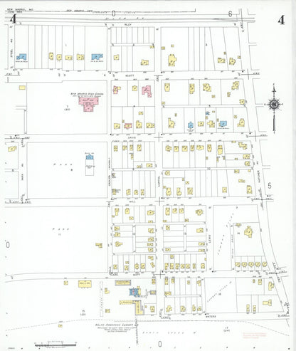 Sanborn Fire Insurance Map from New Madrid, New Madrid County, Missouri (1950), Sheet #0004 - Complete Map Set gallery image, historic Sanborn map, vintage wall art, Missouri Missouri