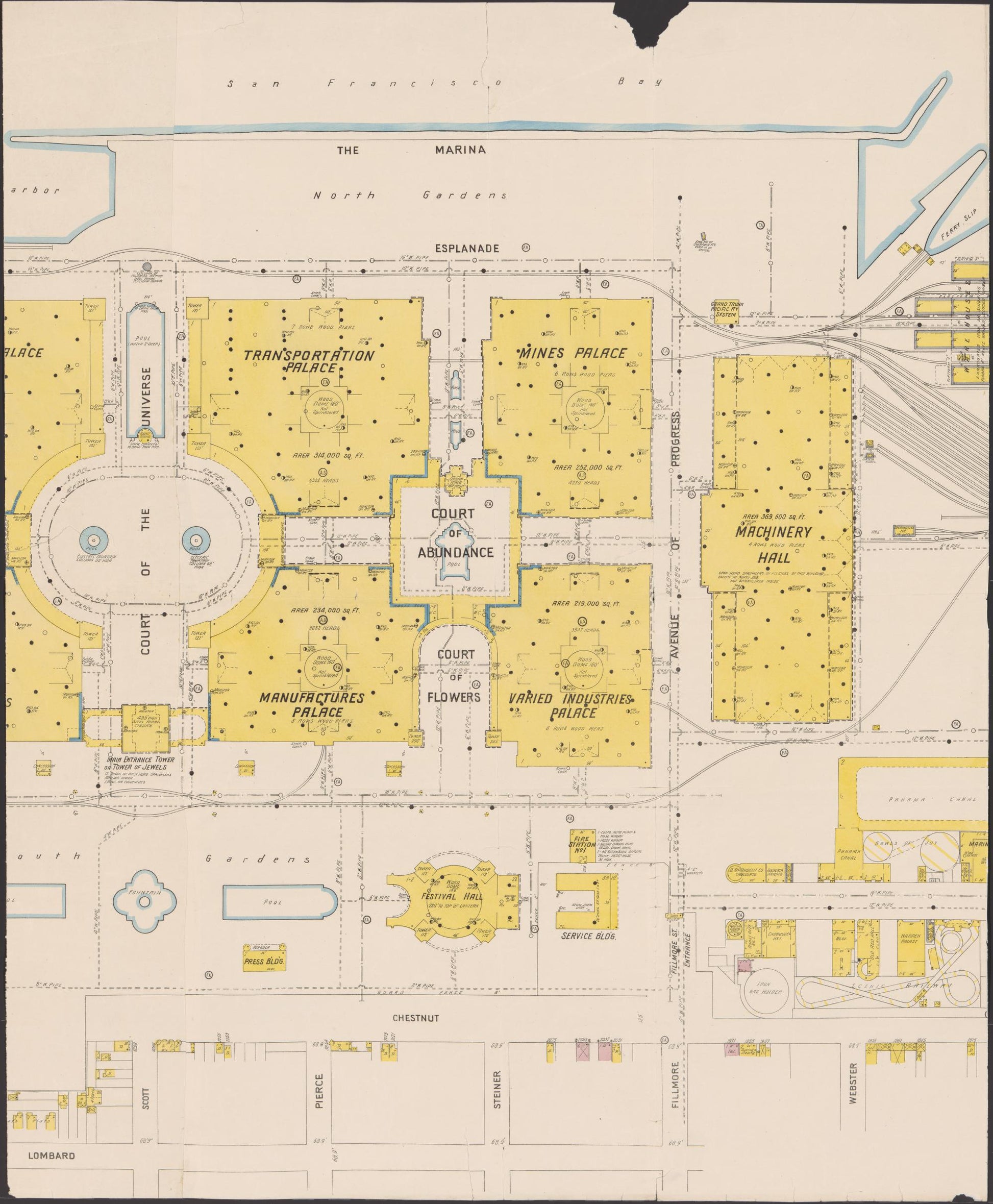 Sanborn Fire Insurance Map from San Francisco, San Francisco County, California (1915), Sheet #0002 - Complete Map Set gallery image, historic Sanborn map, vintage wall art, California California