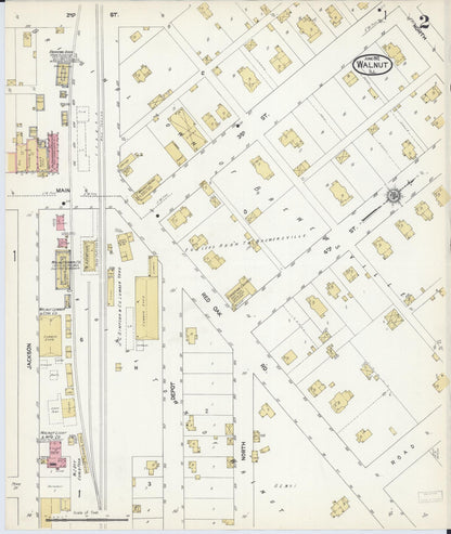 Sanborn Fire Insurance Map from Walnut, Bureau County, Illinois (1912), Sheet #0002 - Complete Map Set gallery image, historic Sanborn map, vintage wall art, Illinois Illinois