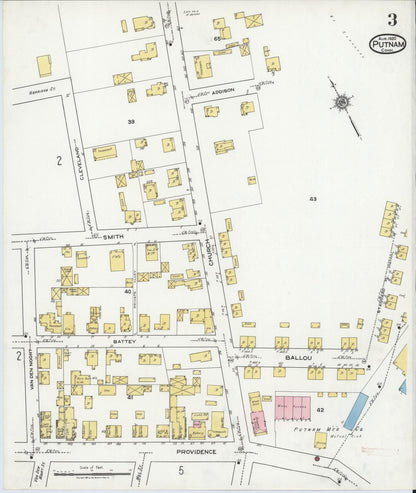 Sanborn Fire Insurance Map from Putnam, Windham County, Connecticut (1920), Sheet #0003 - Complete Map Set gallery image, historic Sanborn map, vintage wall art, Connecticut Connecticut