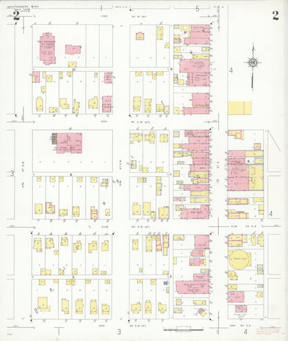 Sanborn Fire Insurance Map from Montgomery, Le Sueur  County, Minnesota (1938), Sheet #0002 - Complete Map Set gallery image, historic Sanborn map, vintage wall art, Minnesota Minnesota