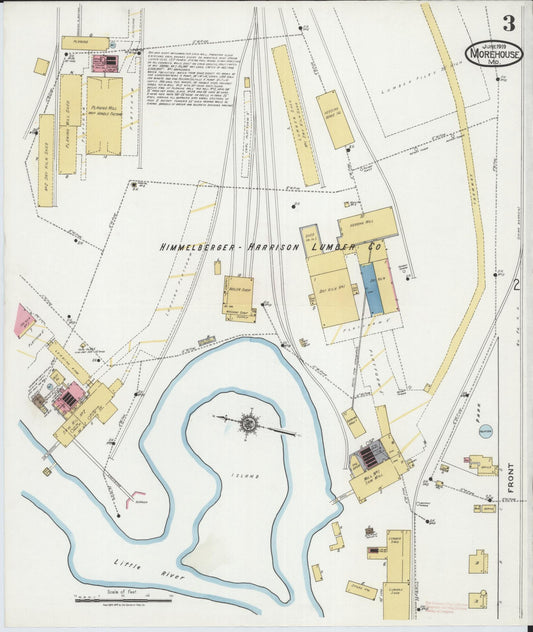 Sanborn Fire Insurance Map from Morehouse, New Madrid County, Missouri (1919), Sheet #0003 - Historic Sanborn Fire Insurance Map Print, vintage old map wall art, antique decor, genealogy gift, Missouri Missouri map