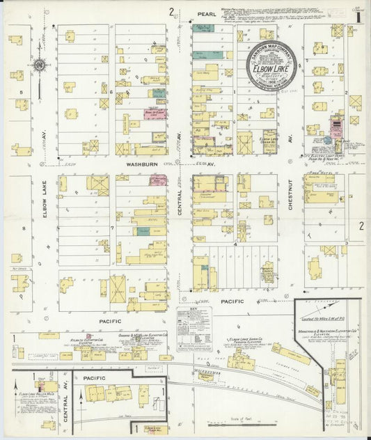 Sanborn Fire Insurance Map from Elbow Lake, Grant County, Minnesota. (1909) – Map View