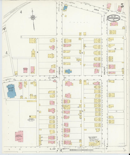 Sanborn Fire Insurance Map from Birdsboro, Berks County, Pennsylvania (1912), Sheet #0005 - Complete Map Set gallery image, historic Sanborn map, vintage wall art, Pennsylvania Pennsylvania