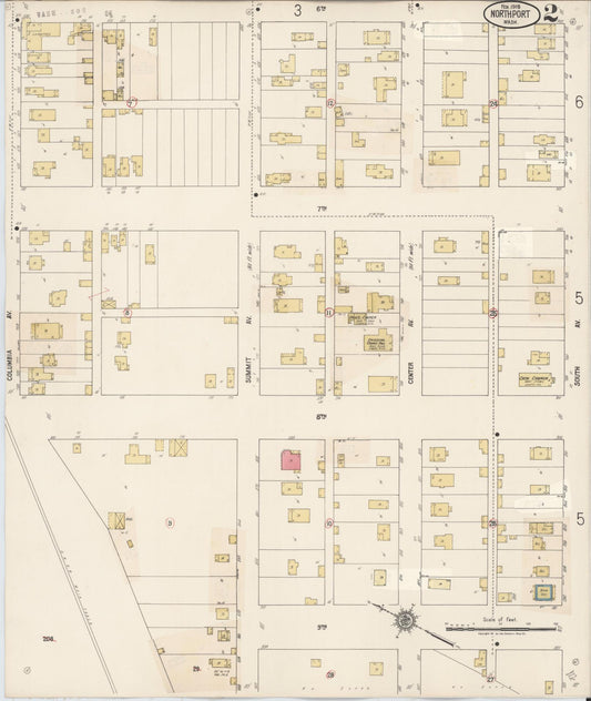 Sanborn Fire Insurance Map from Northport, Stevens County, Washington (1929), Sheet #0002 - Historic Sanborn Fire Insurance Map Print, vintage old map wall art, antique decor, genealogy gift, Washington Washington map