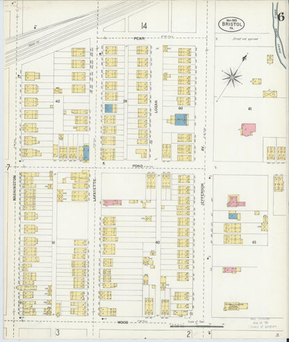 Sanborn Fire Insurance Map from Bristol, Bucks County, Pennsylvania (1903), Sheet #0006 - Complete Map Set gallery image, historic Sanborn map, vintage wall art, Pennsylvania Pennsylvania