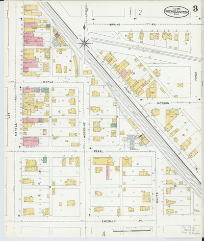 Sanborn Fire Insurance Map from Chicago Junction, Huron County, Ohio (1904), Sheet #0003 - Complete Map Set gallery image, historic Sanborn map, vintage wall art, Ohio Ohio