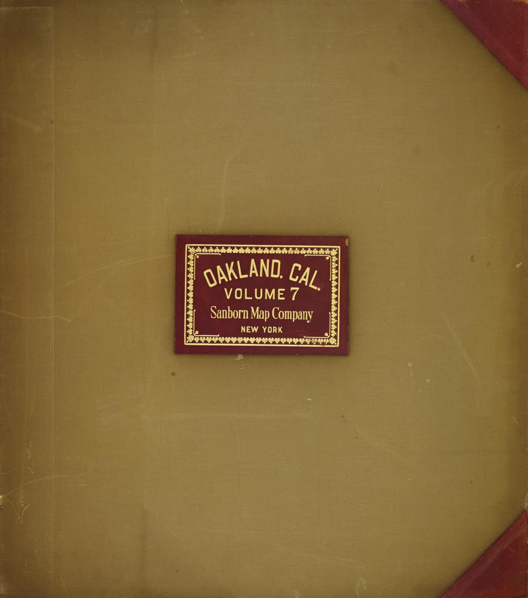 Sanborn Fire Insurance Map from Oakland, Alameda County, California (1951), Sheet #0001 - Complete Map Set gallery image, historic Sanborn map, vintage wall art, California California