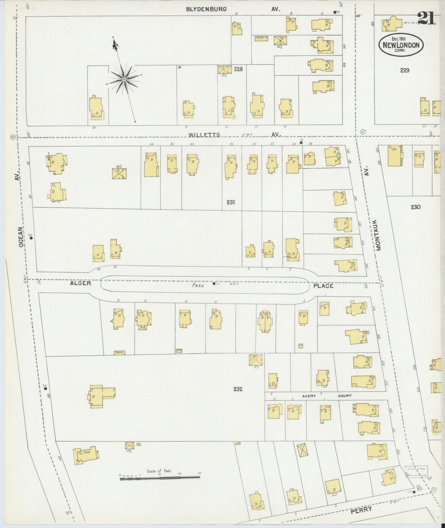 Sanborn Fire Insurance Map from New London, New London County, Connecticut (1901), Sheet #0021 - Complete Map Set gallery image, historic Sanborn map, vintage wall art, Connecticut Connecticut
