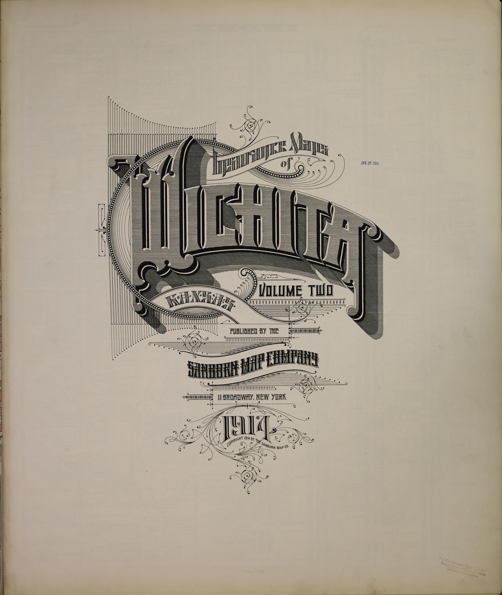 Sanborn Fire Insurance Map from Wichita, Sedgwick County, Kansas (1914), Sheet #0001 - Complete Map Set gallery image, historic Sanborn map, vintage wall art, Kansas Kansas