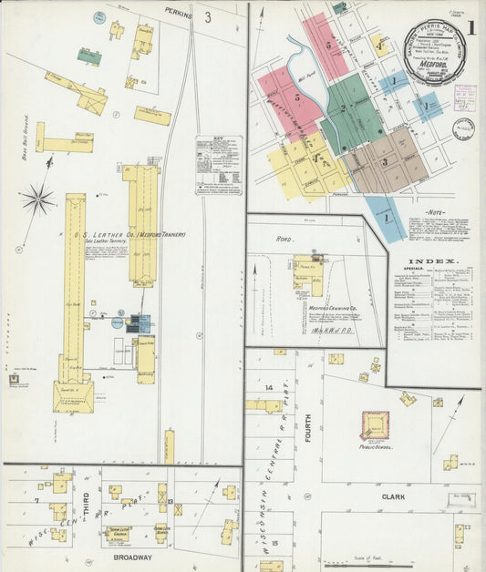 Medford, Taylor County, Wisconsin (1901) – Sanborn Fire Insurance Map – Map View