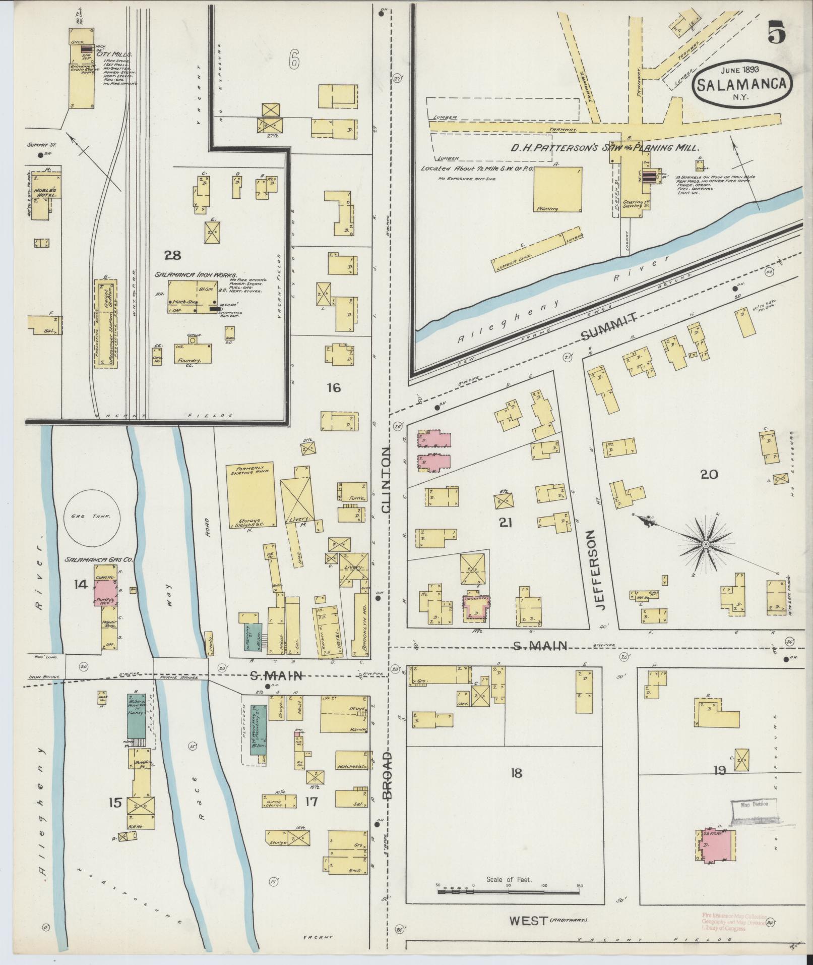 Sanborn Fire Insurance Map from Salamanca, Cattaraugus County, New York ...