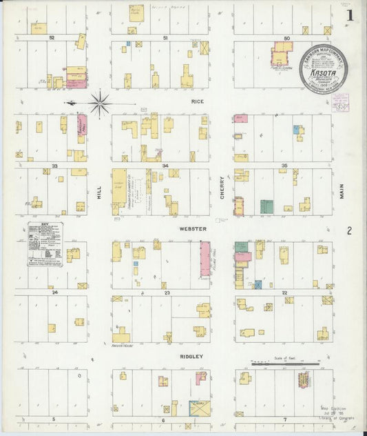 Sanborn Fire Insurance Map from Kasota, Le Sueur County, Minnesota. (1905) – Map View