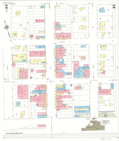 Sanborn Fire Insurance Map from Syracuse, Hamilton County, Kansas (1935), Sheet #0002 - Complete Map Set gallery image, historic Sanborn map, vintage wall art, Kansas Kansas