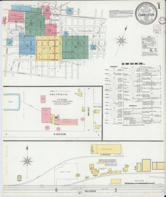 Sanborn Fire Insurance Map from Charleston, Coles County, Illinois. (1902) – Map View