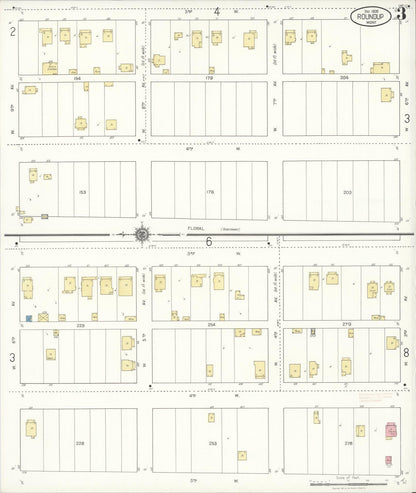 Sanborn Fire Insurance Map from Roundup, Musselshell County, Montana (1920), Sheet #0003 - Complete Map Set gallery image, historic Sanborn map, vintage wall art, Montana Montana