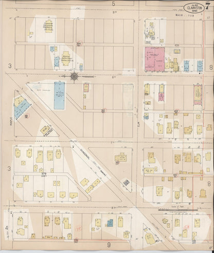 Sanborn Fire Insurance Map from Clarkston, Asotin County, Washington (1949), Sheet #0007 - Complete Map Set gallery image, historic Sanborn map, vintage wall art, Washington Washington