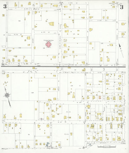 Sanborn Fire Insurance Map from Groveton, Trinity County, Texas (1933), Sheet #0003 - Complete Map Set gallery image, historic Sanborn map, vintage wall art, Texas Texas