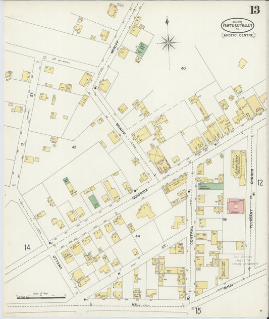 Sanborn Fire Insurance Map from Pawtuxet Valley, Kent and Providence Counties, Rhode Island (1898), Sheet #0013 - Historic Sanborn Fire Insurance Map Print, vintage old map wall art, antique decor, genealogy gift, Washington Washington map