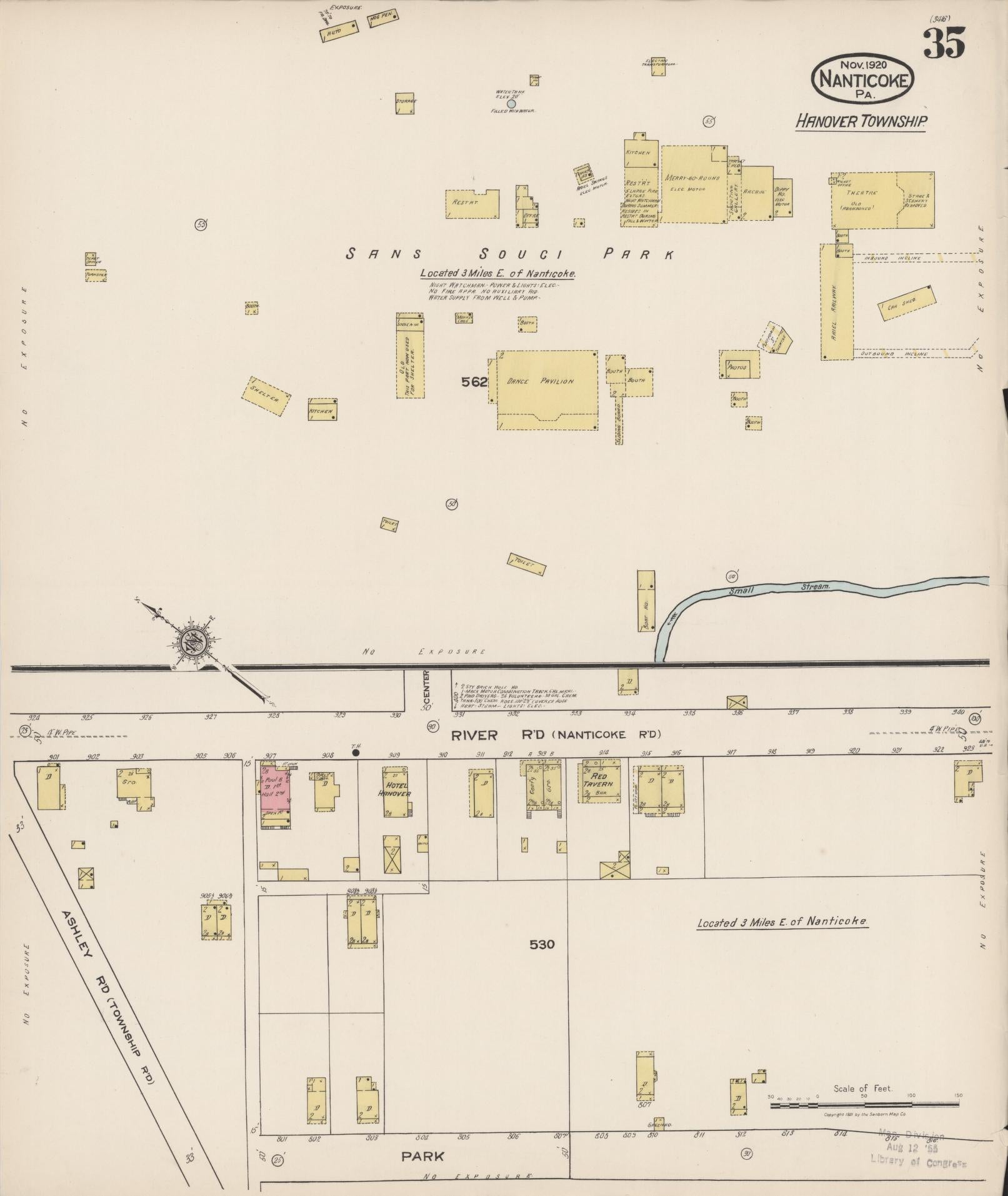 Sanborn Fire Insurance Map from Nanticoke, Luzerne County, Pennsylvania (1920), Sheet #0035 - Complete Map Set gallery image, historic Sanborn map, vintage wall art, Pennsylvania Pennsylvania