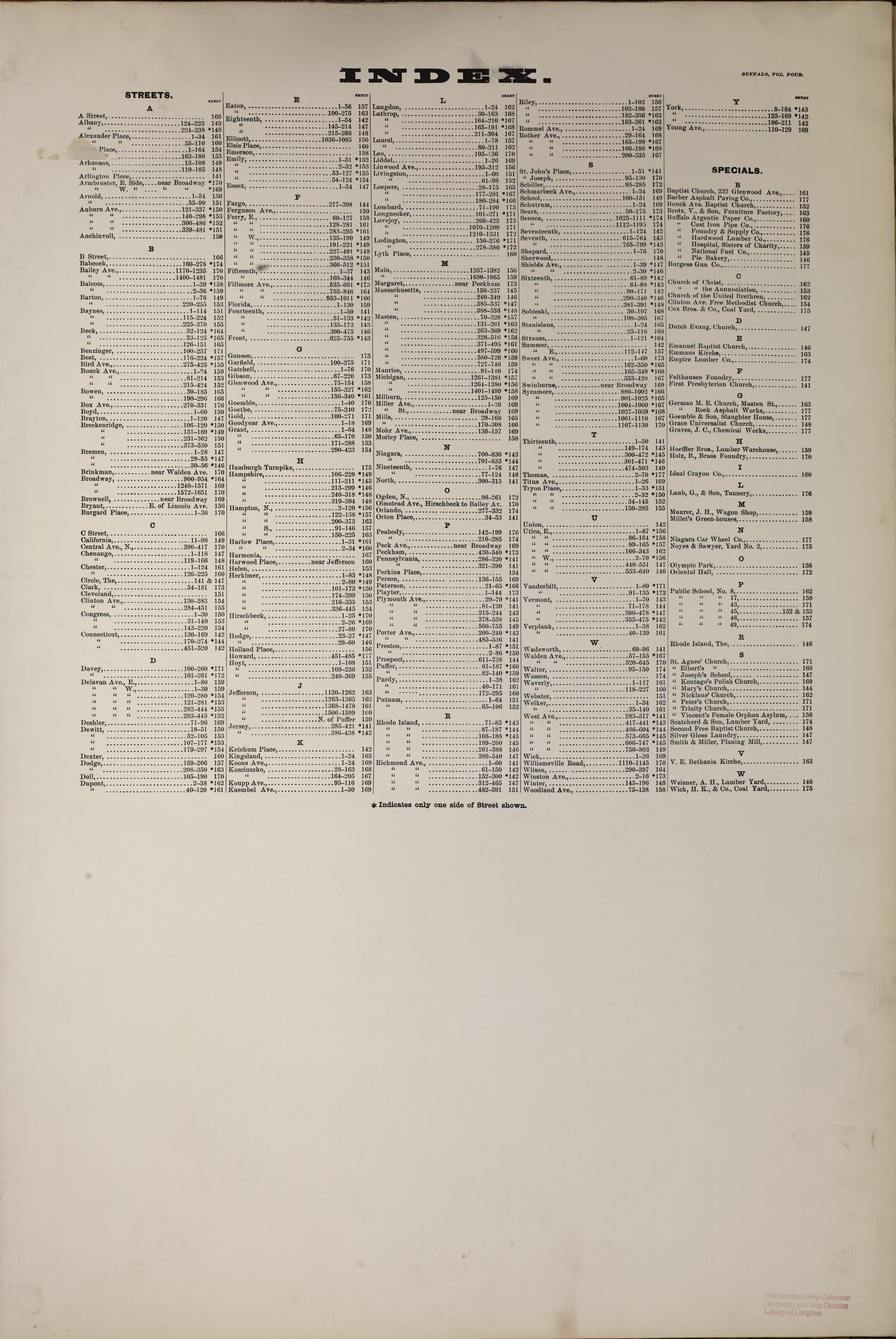 Sanborn Fire Insurance Map from Buffalo, Erie County, New York. (1893) – Historic Sanborn Fire Insurance Map Print