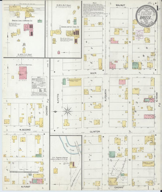 Sanborn Fire Insurance Map from Breese, Clinton County, Illinois. (1902) – Map View