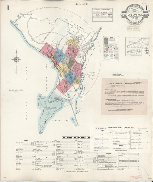 Sanborn Fire Insurance Map from Croton-on-hudson, Westchester County, New York. (1950) – Historic Sanborn Fire Insurance Map Print