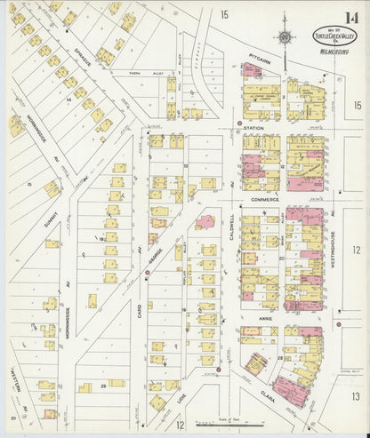 Sanborn Fire Insurance Map from Turtle Creek Valley, Allegheny County, Pennsylvania (1911), Sheet #0014 - Complete Map Set gallery image, historic Sanborn map, vintage wall art, Pennsylvania Pennsylvania