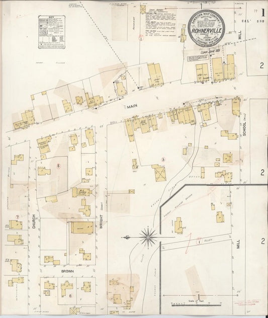 Sanborn Fire Insurance Map from Rohnerville, Humboldt County, California (1931), Sheet #0001 - Complete Map Set gallery image, historic Sanborn map, vintage wall art, California California