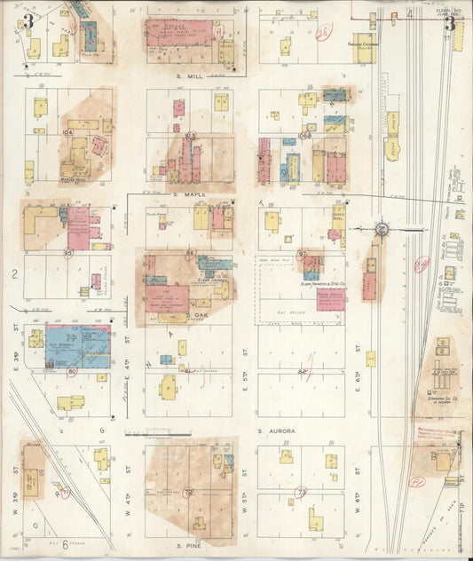 Sanborn Fire Insurance Map from Eldon, Miller County, Missouri (1941), Sheet #0003 - Historic Sanborn Fire Insurance Map Print, vintage old map wall art, antique decor, genealogy gift, Missouri Missouri map
