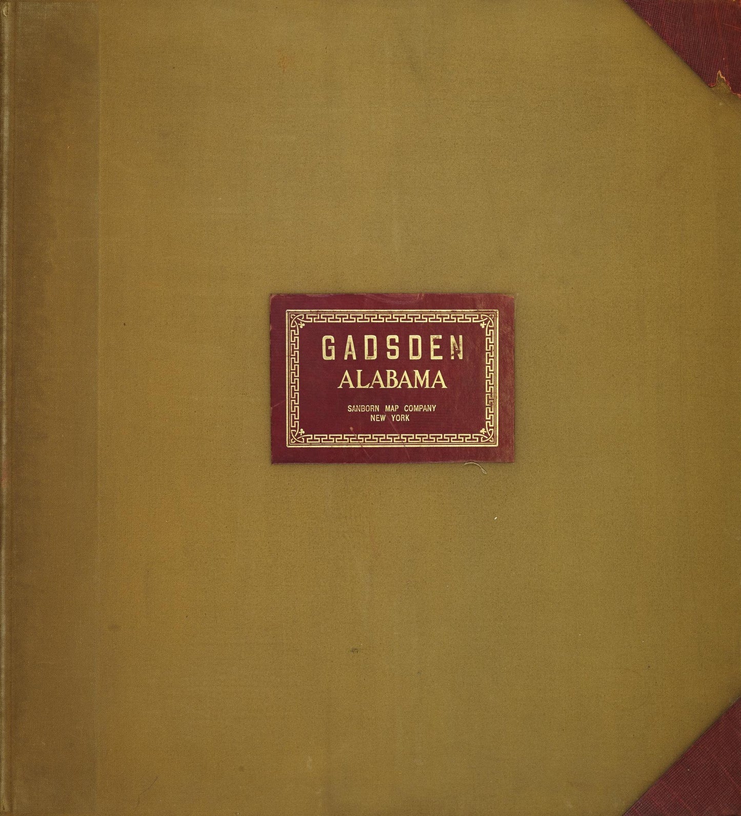 Sanborn Fire Insurance Map from Gadsden, Etowah County, Alabama (1951), Sheet #0001 - Historic Sanborn Fire Insurance Map Print, vintage old map wall art, antique decor, genealogy gift, Alabama Alabama map