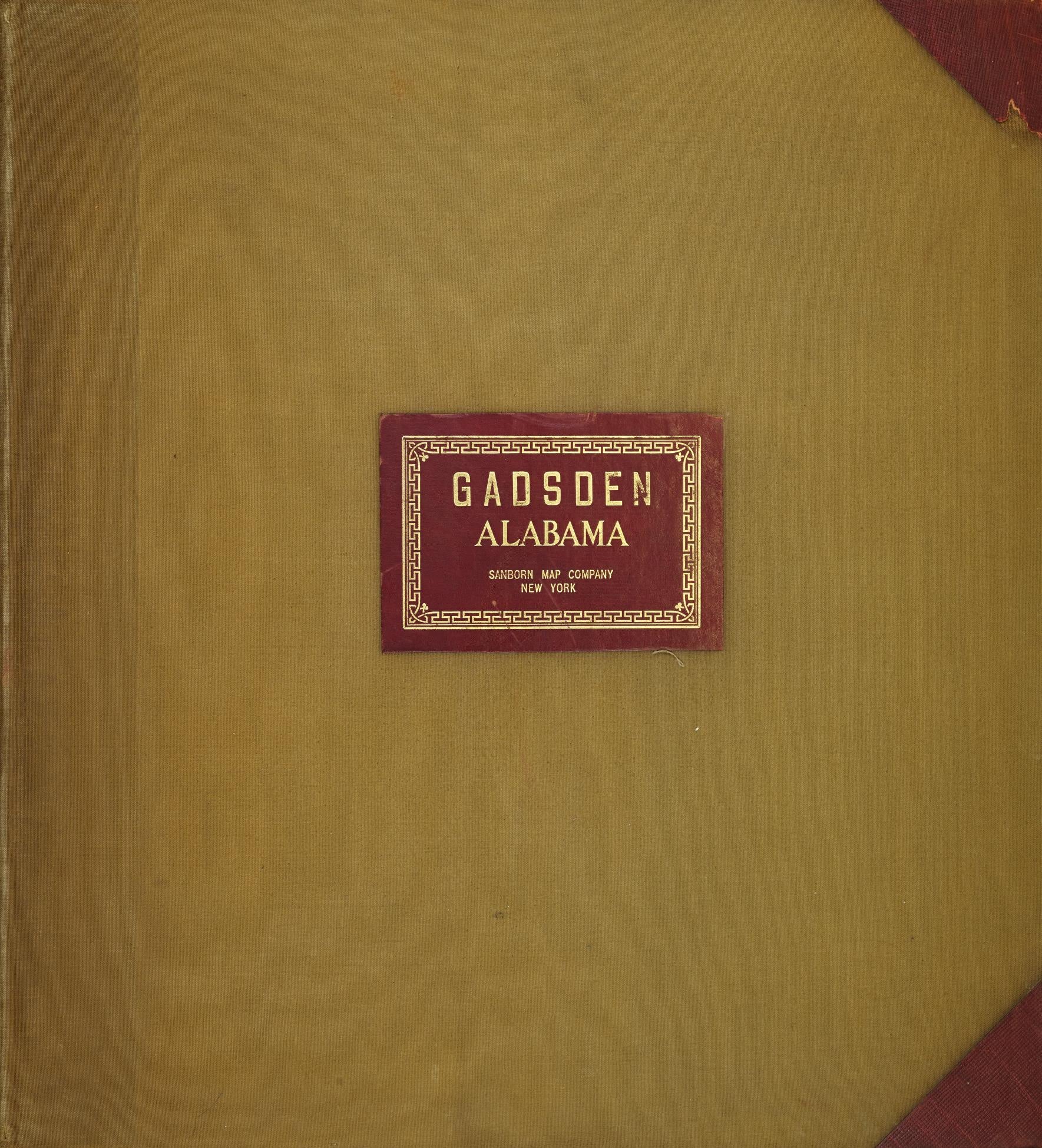 Sanborn Fire Insurance Map from Gadsden, Etowah County, Alabama (1951), Sheet #0001 - Historic Sanborn Fire Insurance Map Print, vintage old map wall art, antique decor, genealogy gift, Alabama Alabama map