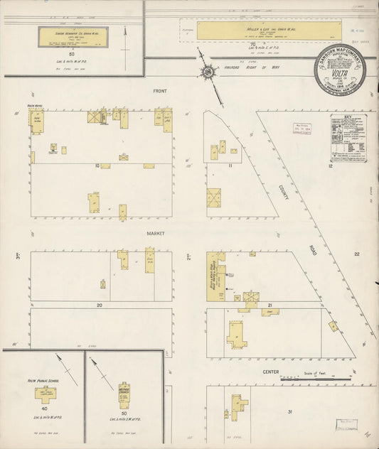 Sanborn Fire Insurance Map from Volta, Merced County, California. (1914) – Historic Sanborn Fire Insurance Map Print