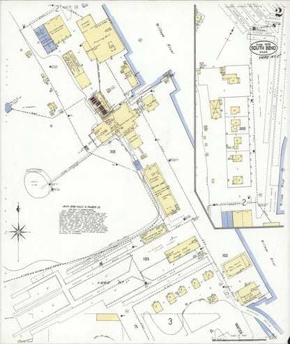 Sanborn Fire Insurance Map from South Bend, Pacific County, Washington (1909), Sheet #0002 - Complete Map Set gallery image, historic Sanborn map, vintage wall art, Washington Washington