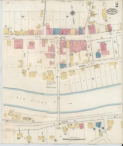 Sanborn Fire Insurance Map from Sutton, Braxton County, West Virginia (1941), Sheet #0002 - Complete Map Set gallery image, historic Sanborn map, vintage wall art, West Virginia West Virginia