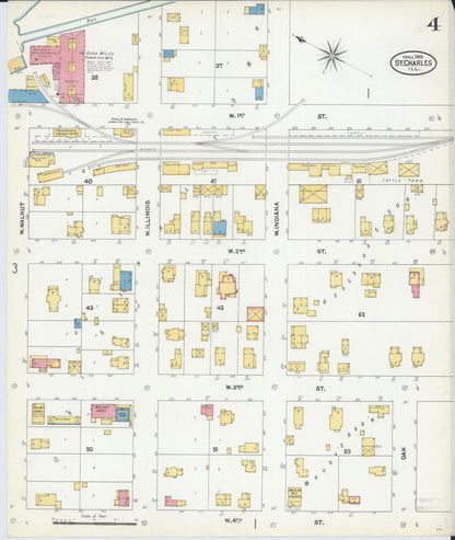 Sanborn Fire Insurance Map from Saint Charles, Kane County, Illinois (1905), Sheet #0004 - Complete Map Set gallery image, historic Sanborn map, vintage wall art, Illinois Illinois