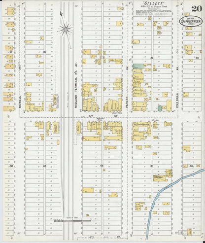 Sanborn Fire Insurance Map from Cripple Creek, Teller County, Colorado (1900), Sheet #0020 - Complete Map Set gallery image, historic Sanborn map, vintage wall art, Colorado Colorado