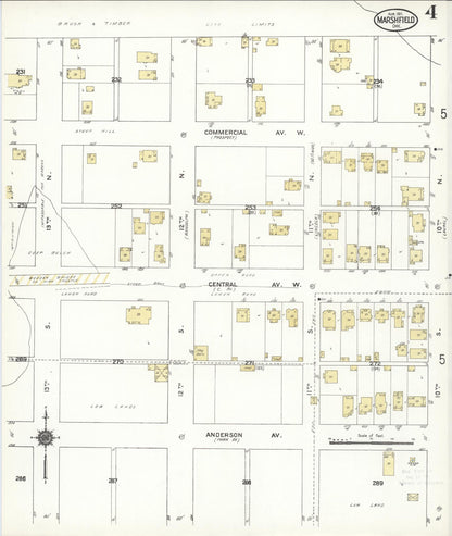 Sanborn Fire Insurance Map from Marshfield, Coos County, Oregon (1911), Sheet #0004 - Complete Map Set gallery image, historic Sanborn map, vintage wall art, Oregon Oregon