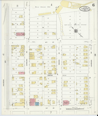 Sanborn Fire Insurance Map from Chester, Hancock County, West Virginia (1910), Sheet #0006 - Complete Map Set gallery image, historic Sanborn map, vintage wall art, West Virginia West Virginia