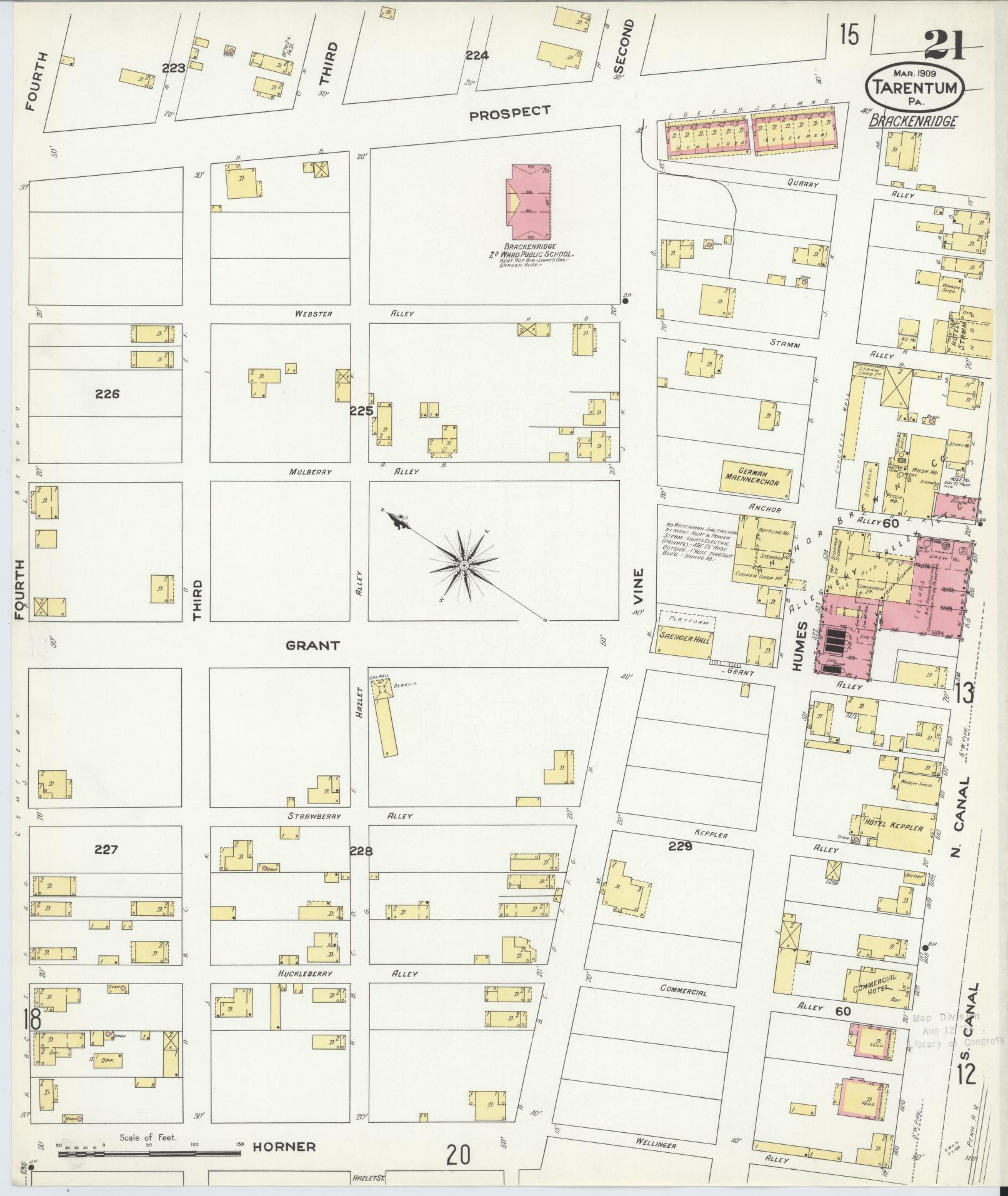 Sanborn Fire Insurance Map from Tarentum, Allegheny County ...