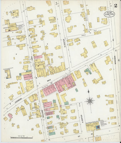 Sanborn Fire Insurance Map from Canton, Bradford County, Pennsylvania (1903), Sheet #0002 - Complete Map Set gallery image, historic Sanborn map, vintage wall art, Pennsylvania Pennsylvania