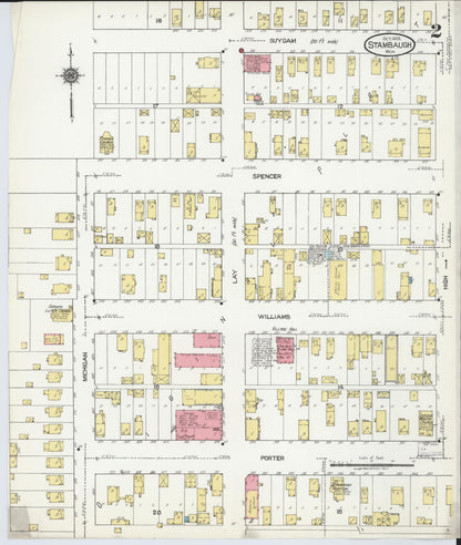 Sanborn Fire Insurance Map from Stambaugh, Iron County, Michigan (1922), Sheet #0002 - Historic Sanborn Fire Insurance Map Print, vintage old map wall art, antique decor, genealogy gift, Michigan Michigan map