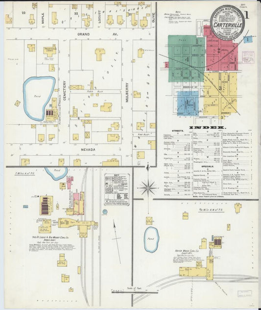 Sanborn Fire Insurance Map from Carterville, Williamson County, Illinois. (1906) – Map View