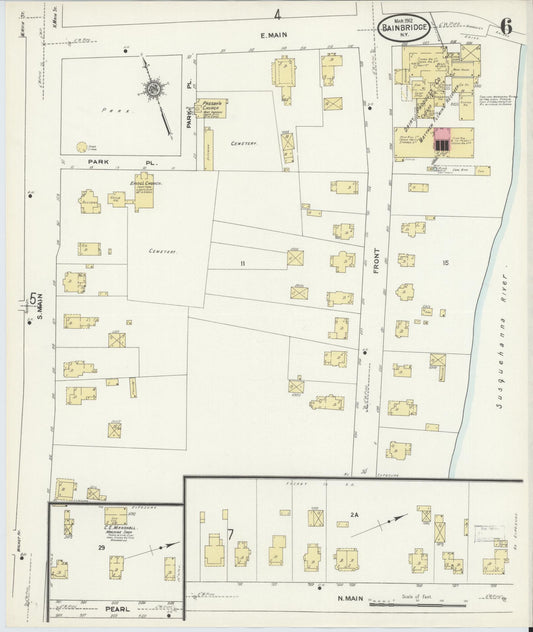 Sanborn Fire Insurance Map from Bainbridge, Chenango County, New York (1912), Sheet #0006
