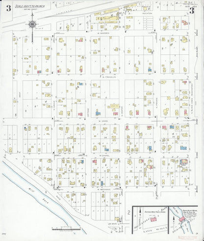 Sanborn Fire Insurance Map from Rockton, Winnebago County, Illinois (1939), Sheet #0003 - Complete Map Set gallery image, historic Sanborn map, vintage wall art, Illinois Illinois