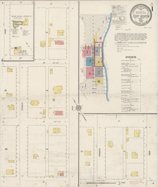 Sanborn Fire Insurance Map from Fort Benton, Chouteau County, Montana. (1920) – Historic Sanborn Fire Insurance Map Print